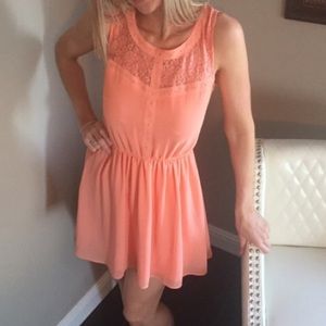 Vintage dress with lace on back. Negotiable price!